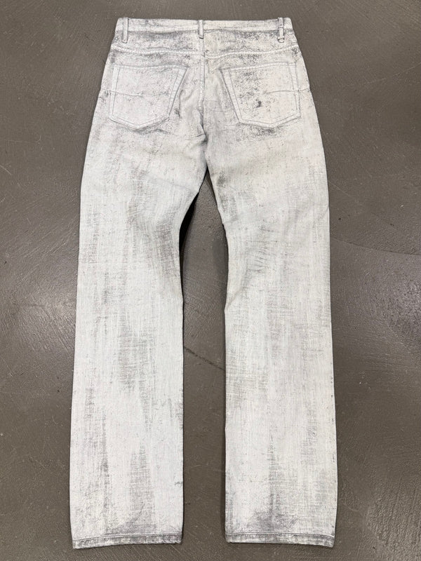 S/S2006 Dior by Hedi Slimane painted denim pants