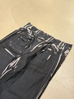 2010s Prada trompe l'oeil print cotton pants