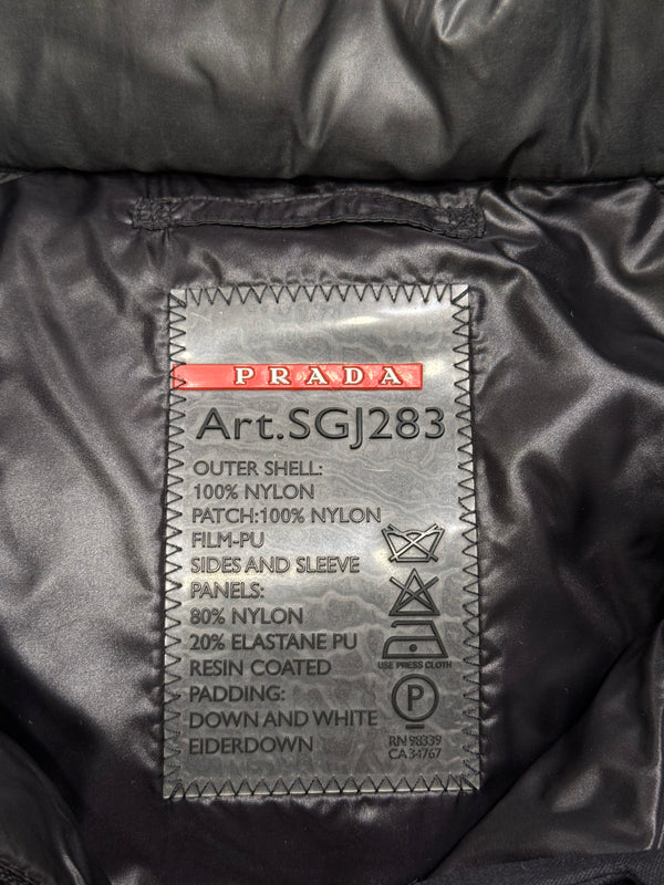 2012 Prada technical padded puffer jacket