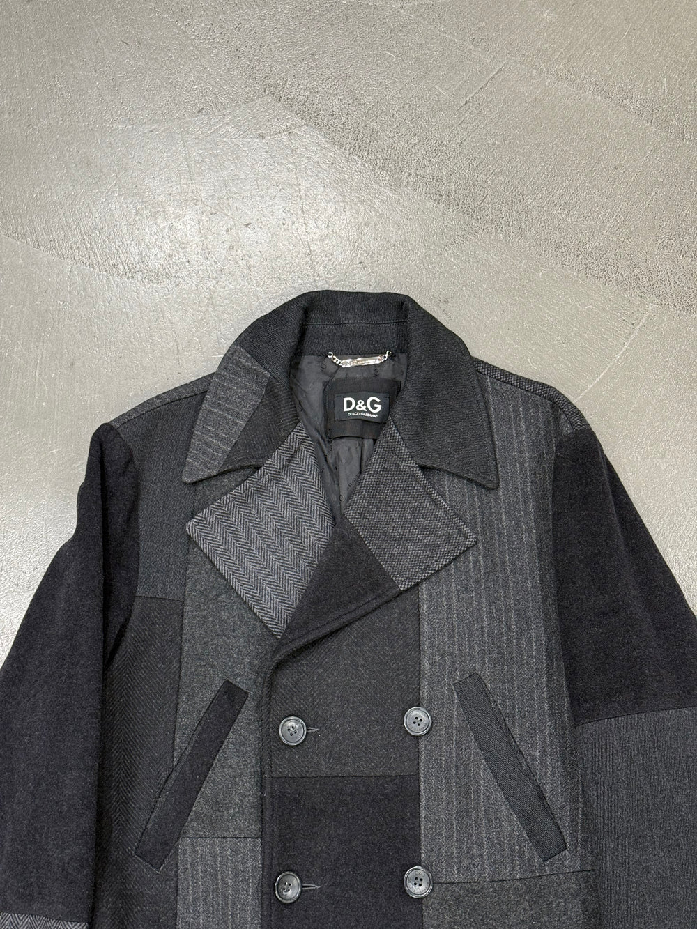 2000s Dolce & Gabbana heavy wool coat