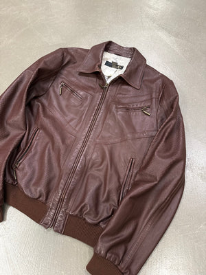 S/S2007 Roberto Cavalli paneled flight leather jacket