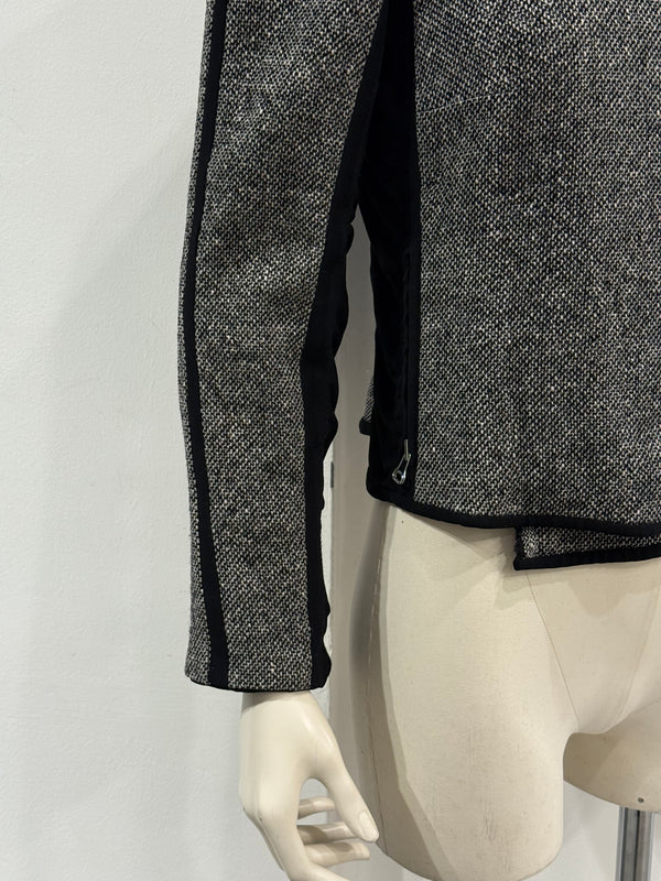 2000s Gianfranco Ferré paneled tweed jacket
