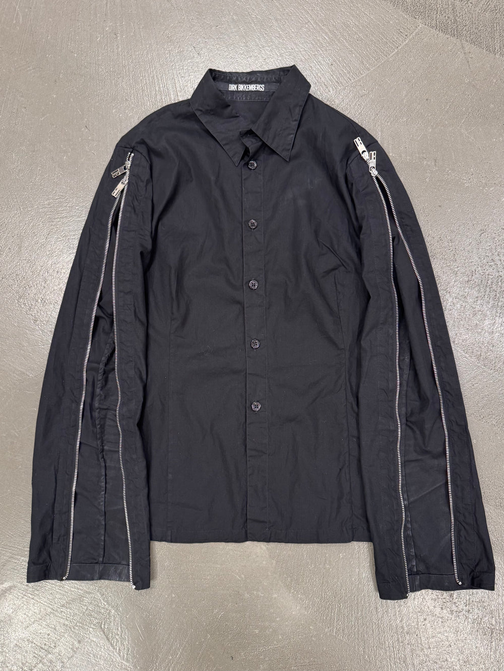 1990s Dirk Bikkembergs zipper sleeves shirt