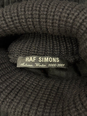 F/W2000-2001 Raf Simons ribbed knit turtleneck sweater
