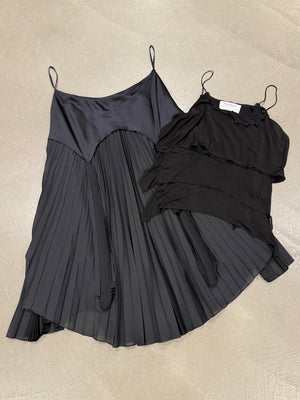 2004 Yves Saint Laurent by Tom Ford pleated silk set