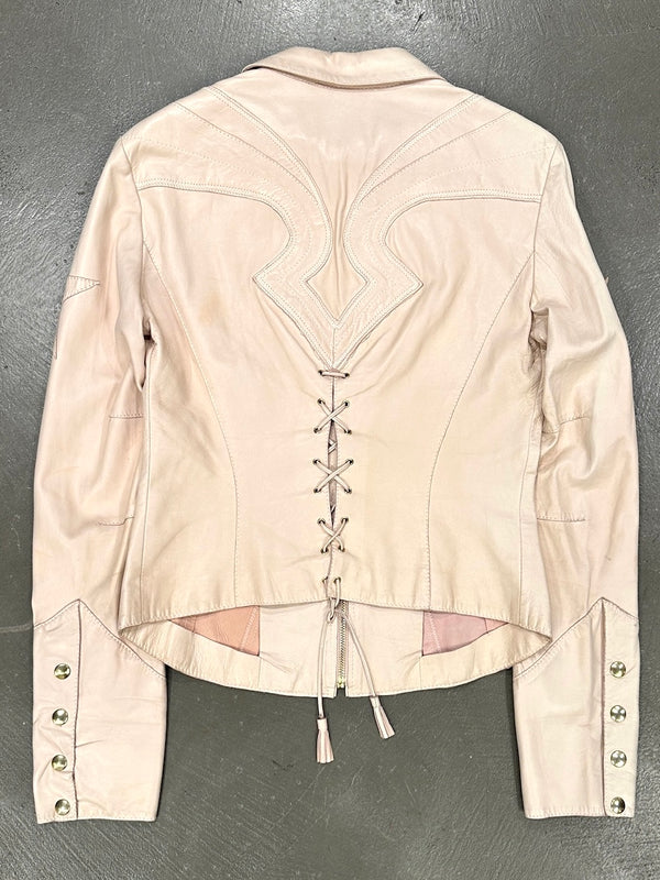 S/S2004 Roberto Cavalli runway western leather jacket