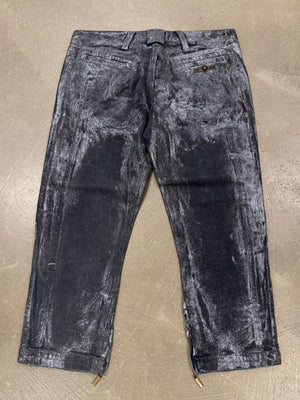 2000s Cavalli waxed shorts