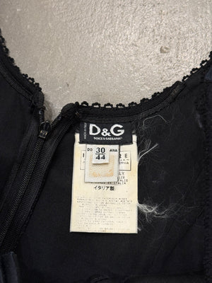 S/S2004 Dolce & Gabbana bondage corseted dress