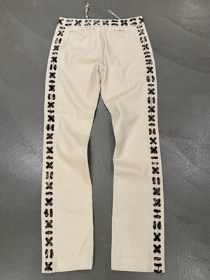 A/W2002 Yves Saint Laurent by Tom Ford Mombasa lace-up trousers