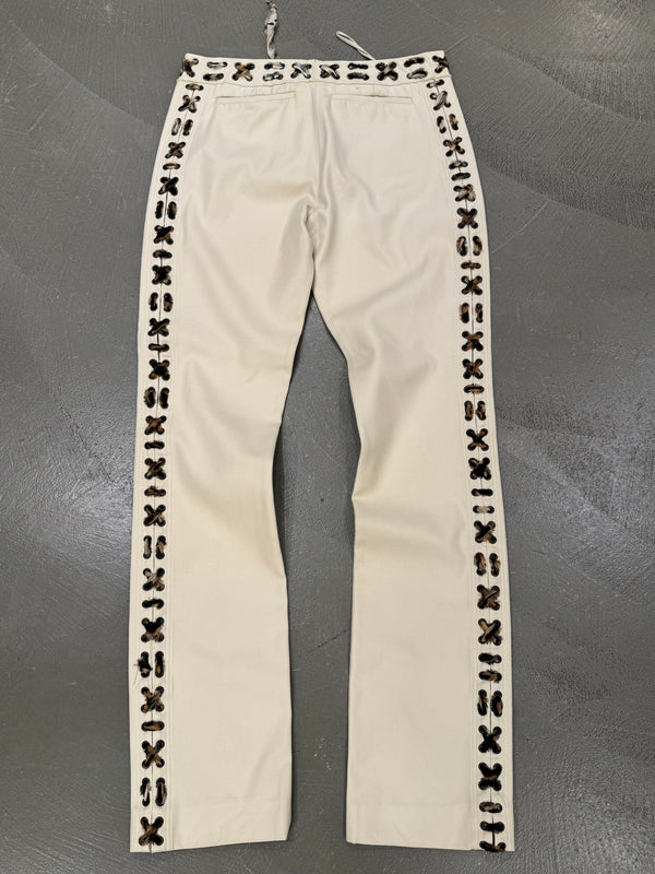 A/W2002 Yves Saint Laurent by Tom Ford Mombasa lace-up trousers