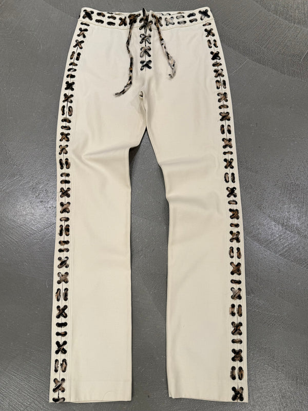 A/W2002 Yves Saint Laurent by Tom Ford Mombasa lace-up trousers