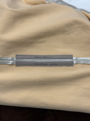 S/S2022 Rick Owens “Fogachine” silver stretchy leather jacket