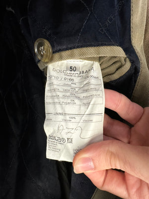 A/W2003 Dolce & Gabbana military aviator modular bomber jacket
