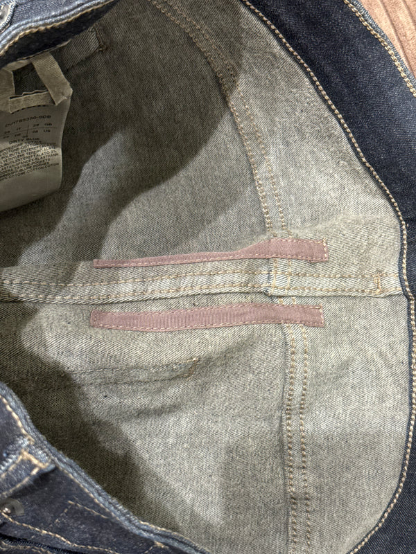 Rick Owens DRKSHDW “Detroit cut” raw denim jeans