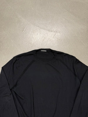 2000s Ann Demeulemeester ribbon back raglan sweatshirt