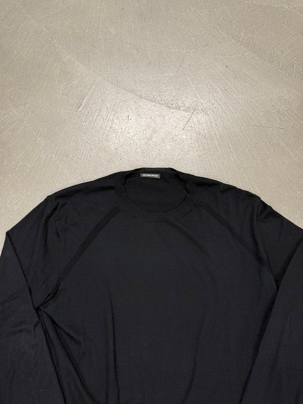 2000s Ann Demeulemeester ribbon back raglan sweatshirt