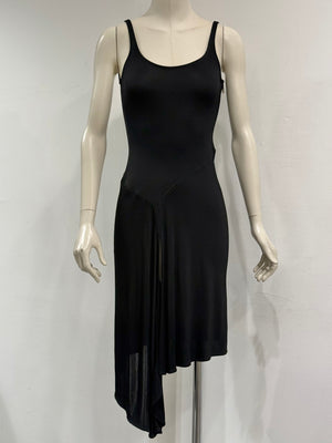 1990s Gianni Versace asymmetric drape dress