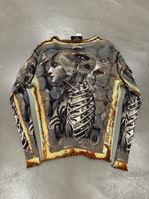 A/W 2003 Jean Paul Gaultier spider skeleton wool top