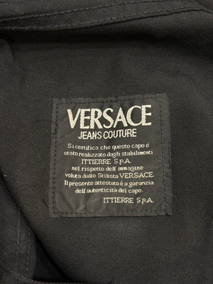 2000s Versace coated pants