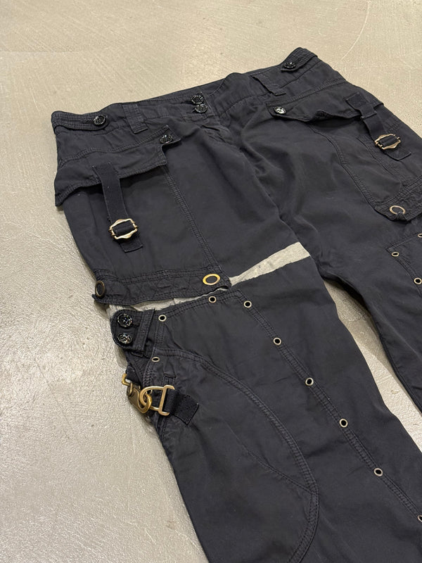 2004 Dolce & Gabbana runway bondage parachute cargo pants