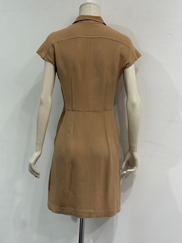 2000s Prada zipper midi dress
