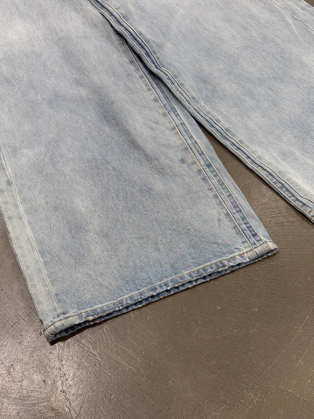 Vetements destroyed wide leg jeans