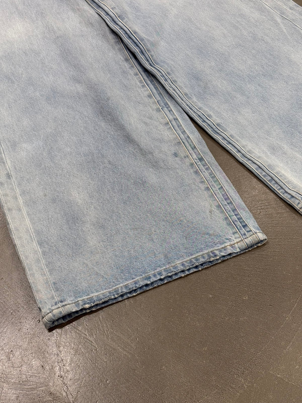 Vetements destroyed wide leg jeans
