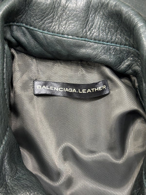 2000s Balenciaga by Nicolas Ghesquiere biker leather jacket