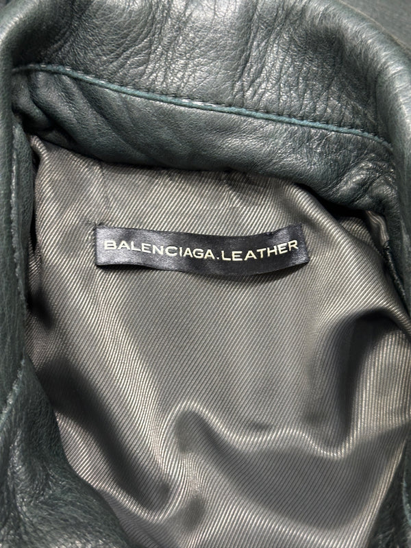 2000s Balenciaga by Nicolas Ghesquiere biker leather jacket