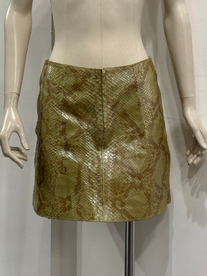 1990s Gianni Versace real Python mini skirt