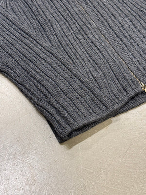 A/W2003 Dolce & Gabbana double zipper ribbed knit