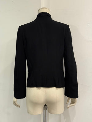 2000s Ann Demeulemeester minimalist hook closure jacket