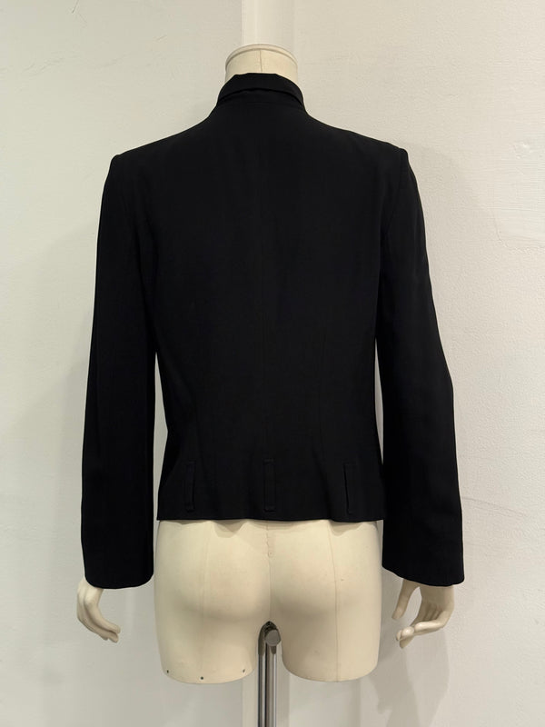 2000s Ann Demeulemeester minimalist hook closure jacket