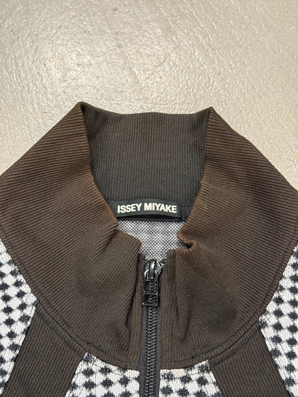 Issey Miyake geometric bomber jacket
