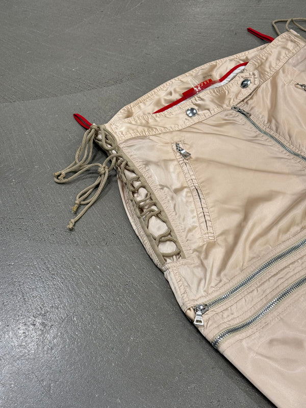 1999 Prada astro biker zipper pants