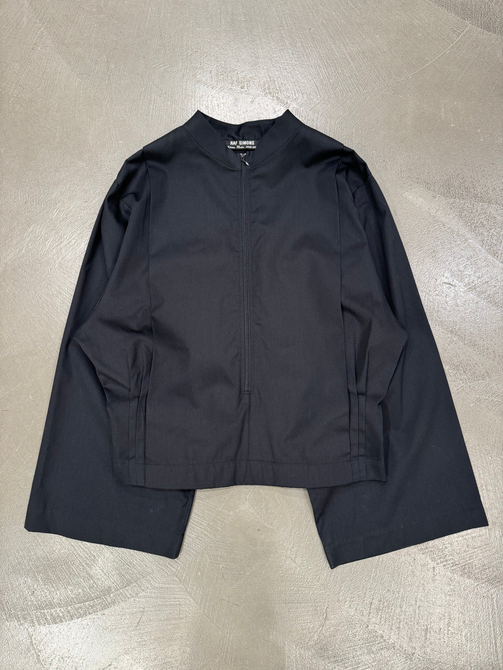 A/W2000 Raf Simons batwing 3/4 zip layered jacket