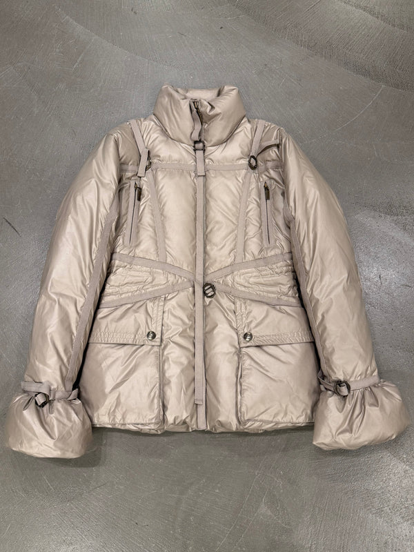 2000s Cavalli bondage harness parachute puffer  jacket