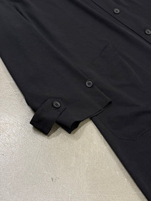2019-2020 Yohji Yamamoto satin maxi- shirt