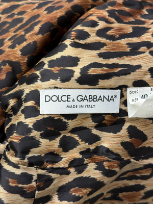 A/W2001 Dolce & Gabbana fur & leather biker jacket