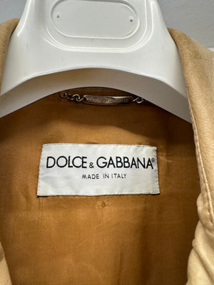 2002 Dolce & Gabbana zipper leather jacket
