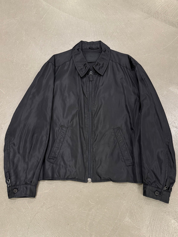 1990s Prada black technical nylon jacket