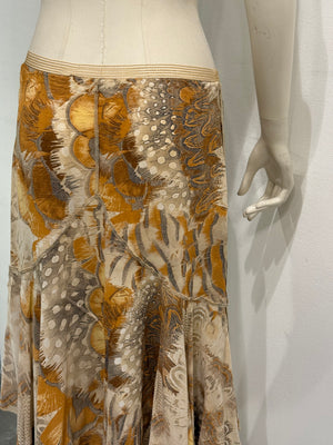 S/S2004 Roberto Cavalli feather print set