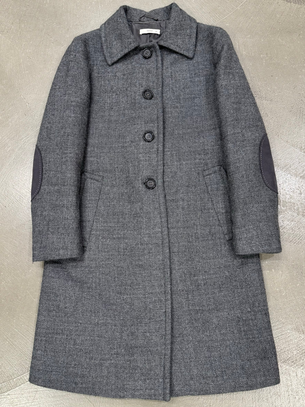 A/W2015 Prada wool coat with elbow patches