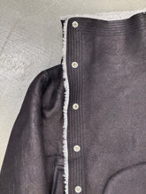Load image into Gallery viewer, A/W2022 Rick Owens &quot;Strobe&quot; trucker biker shearling leather jacket
