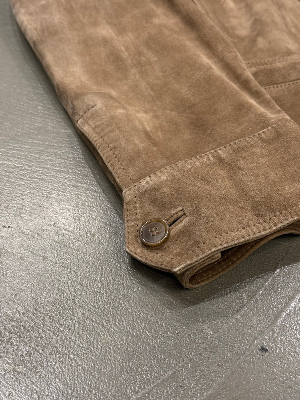 2000s Dolce & Gabbana suede leather jacket