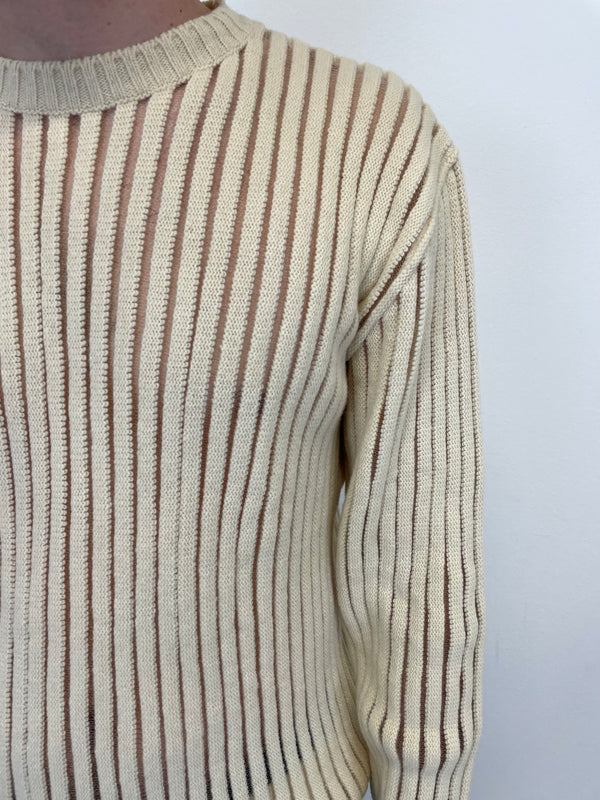 1998 Helmut Lang semi transparent sweater