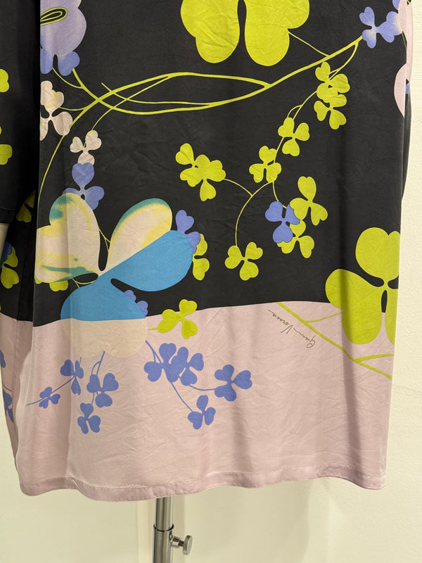 1990s Gianni Versace silk floral shirt