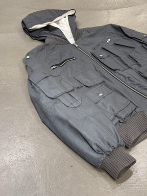 A/W2003 Dolce & Gabbana reflective cargo bomber jacket