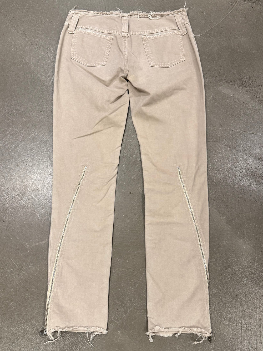 S/S2003 Dolce & Gabbana runway zipped distressed denim pants