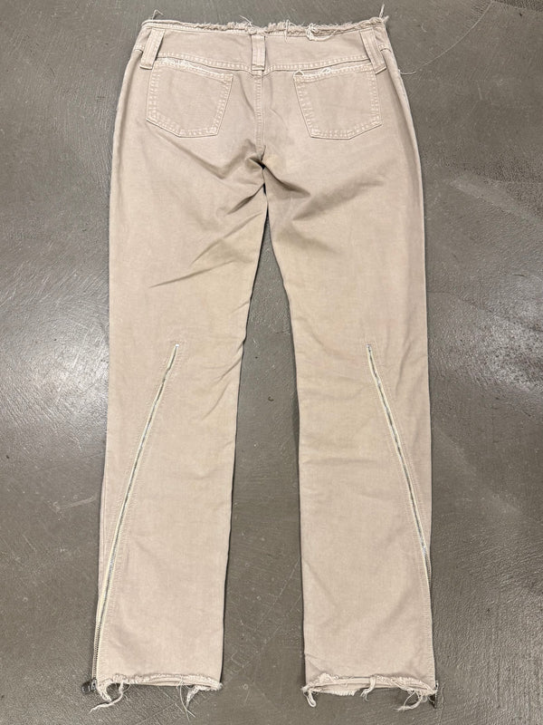 S/S2003 Dolce & Gabbana runway zipped distressed denim pants